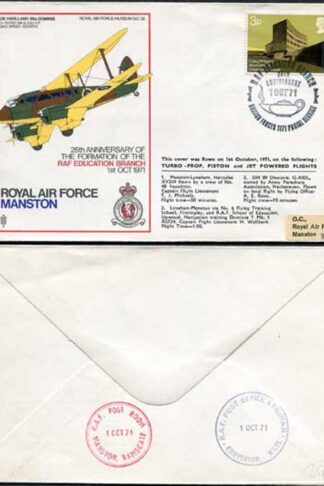 SC38a 25th Ann Formation of RAF Education Branch Standard Cover