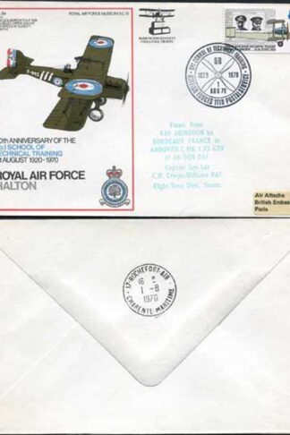 SC13a 50th Anniv No.1 School of Technical Training Standard Cover
