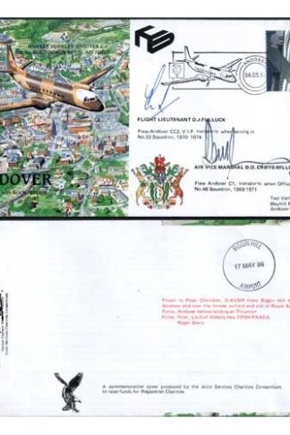 RAF(PandP)17d Andover Signed by D.J Fulluck and D.O Crwys-Williams