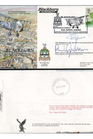 RAF(PandP)21c Blackburn Signed by S.R. Kiani and Philip S. Watson