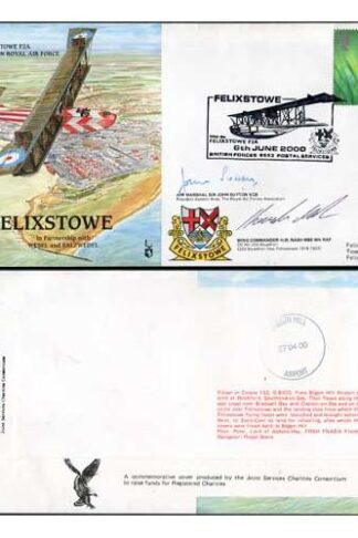 RAF(PandP)23d Felixstowe Special Signed by Air Vice Marshal and Wing Commander