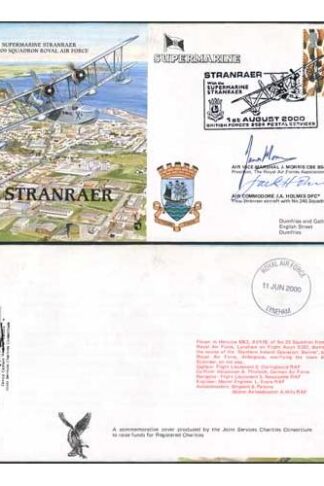 RAF(PandP)27d Stranraer Special Signed by Air Vice Marshal and Air Commodore