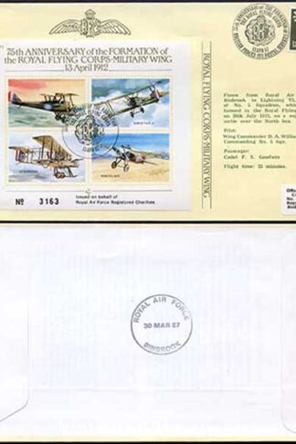 JSF1a 75th Ann of the Formation of the RFC Military Wing Standard Cover