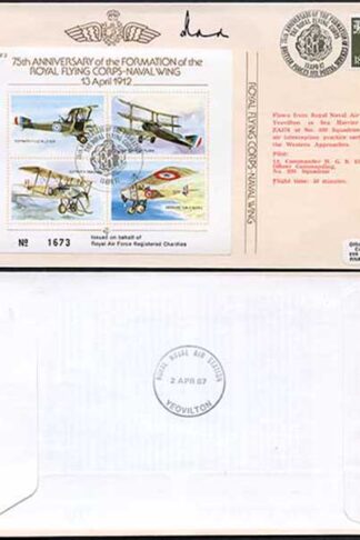 JSF2b 75th Ann of the Formation of the RFC Naval Wing Pilot Signed
