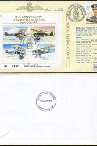 JSF5b 70th Ann of the Battle of Arras 1 of 5 Pilots Signed (A)