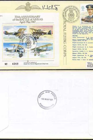 JSF5b 70th Ann of the Battle of Arras 1 of 5 Pilots Signed (B)