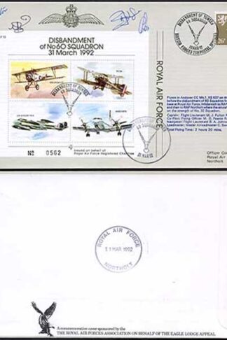 JSF13b Disbandment of No.60 Squadron Crew Signed (A)