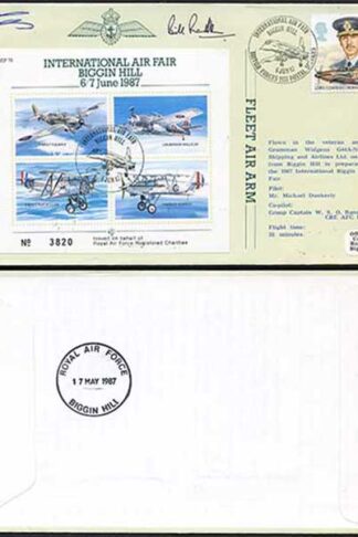 JSF19b International Air Fair Biggin Hill Signed by Pilot and Co-Pilot