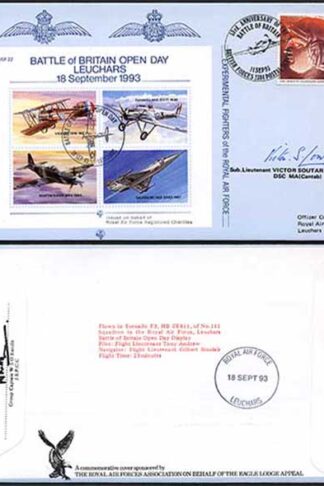 JSF22c Battle of Britain Open Day Leuchars Signed by Victor Squtar Lowden