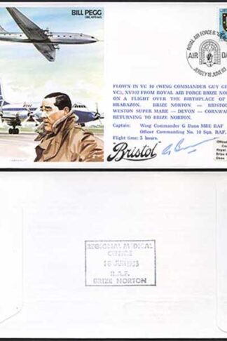 TP28b Bill Pegg OBE. AFRAeS Pilot Signed
