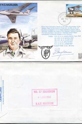 TP26c Squadron Leader H.G. Hazelden Personally Signed by H. Hazelden (A)
