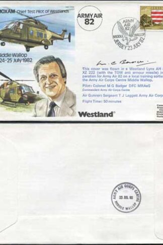 TP24b Roy Moxam Chief Test Pilot of Westlands Pilot Signed (A)