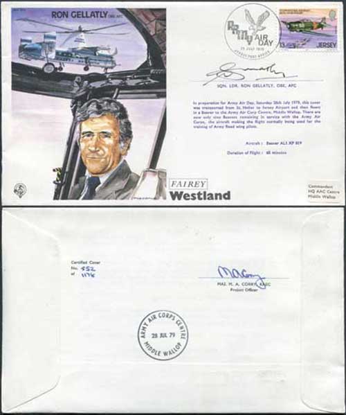 TP4c Ron Gellatly OBE. AFC. Signed by Sqn Ldr Ron Gellatly (A)