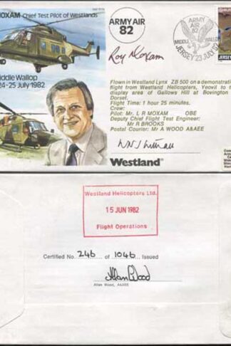 TP24c Roy Moxham Signed by W.N.J. Withall and Roy Moxham
