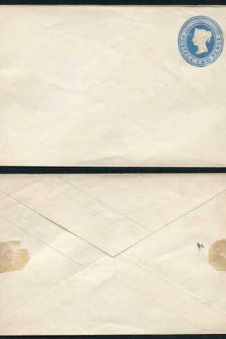 EP6da 2d Blue Envelope with Silk Threads Mint
