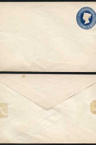 EP6bb 2d Blue Envelope with Silk Threads Mint