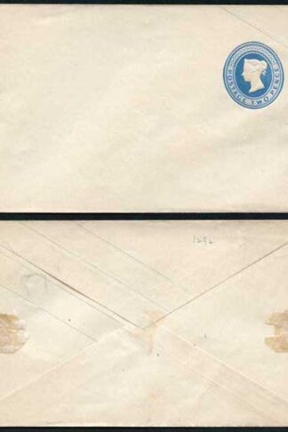 EP6bb 2d Blue Envelope with Silk Threads Mint