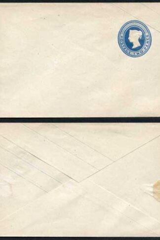 EP6bb 2d Blue Envelope with Silk Threads Mint