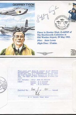 TP23c Geoffrey Tyson OBE. AFRAeS Signed by G. Tyson (A)