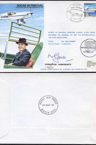 TP2b Edgar W. Percival Pilot Signed