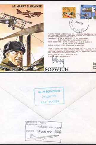 TP1b MR. Harry G. Hawker Pilot Signed (A)
