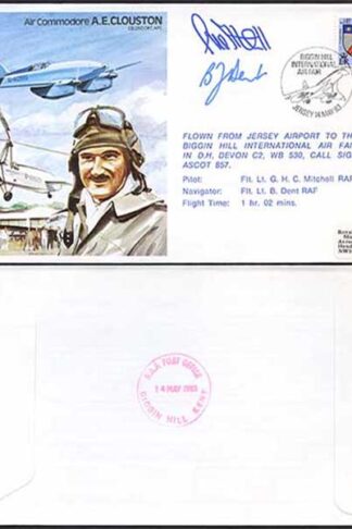 TP27b Air Commodore A.E. Clouston Pilot and Navigator Signed