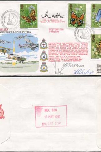 RFDC3 Butterflies Signed by All Three Crew Members and M. Maddox (A)