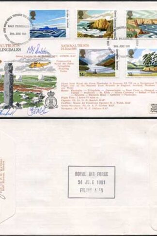 RFDC4 National Trusts Signed by Captain and Co-Pilot and M.M. Dalston (A)