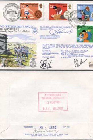 RFDC6 Duke of Edinburghs Award Signed Wessex Captain Co-pilot O.J. Truelove (A)