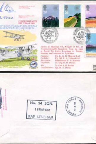 RFDC18 Commonwealth Day Signed by C.E. Evans and D.R Jones (A)
