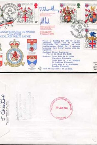 RFDC24 Heraldry 17 January 1984 Signed by T.C. Elworthy and A.J Park
