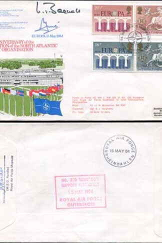 RFDC27 Europa 15 May 1984 Signed by Sir Neil Bagnall and Sir Patrick Hine (A)