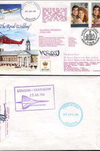 RFDC47 The Royal Wedding Signed by Wing Commander M.L Schofield (A)