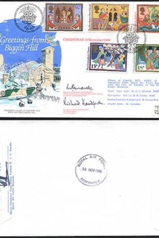 RFDC50b FDI Greetings From Biggin Hill Signed by Eric Mantle and Richard Handfo