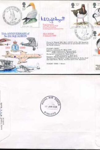 RFDC69 Sea Birds 17 January 1989 Signed by A.B Wight-Boycott