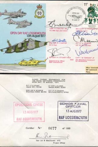 C49c Open Day RAF Lossiemouth Signed by Six