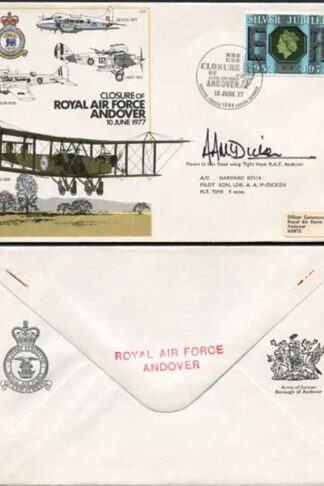 C47b Closure of Royal Air Force Andover Pilot Signed