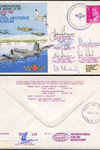 C51c The Arrival of the JU52 3M Special Signed by 5