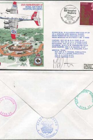 C56b 25th Ann of the RAF Hospital Wegberg Signed by Hercules Captain