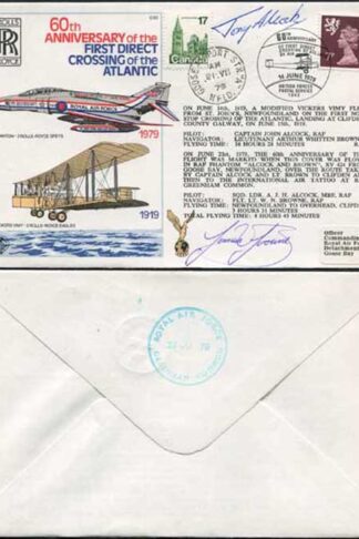 C60 60th Ann of the 1st Direct Crossing of the Atlantic Pilot and Navigator Sig