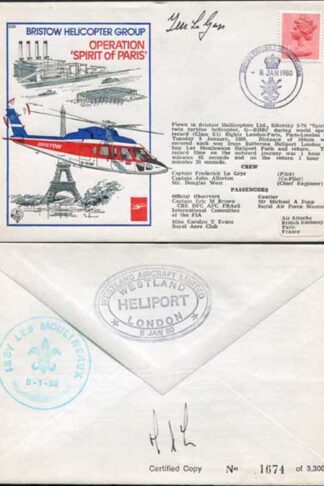 C63 Operation Spirit of Paris Pilot Signed (A)