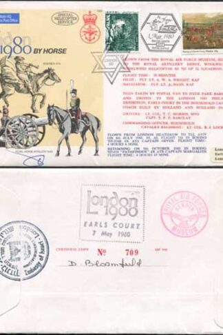 C65c To London by Horse Signed by Brigadier General Eitan Barak (E)
