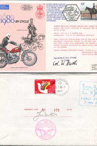 C66c To London by Cycle 1980 Special Signed by General Dudli (A)