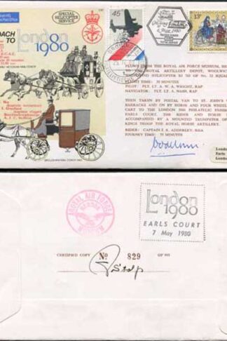C67c By Coach to London 1980 Signed by Major General J.O. de Lange
