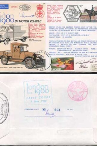 C69c To London by Motor Vehicle Signed AWD Garlick and T. Beckett (B)
