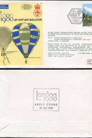 C72a To London by Hot Air Balloon Standard Cover