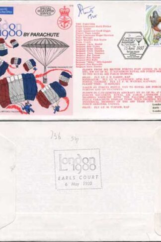 C73b Into London by Parachute Signed by Hercules Pilot (A)
