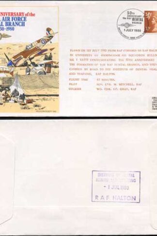 C77a 50th Anniv of the RAF Dental Branch Standard Cover