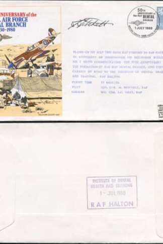 C77b 50th Ann of the RAF Dental Branch Signed by Sqn Ldr Mitchell (A)