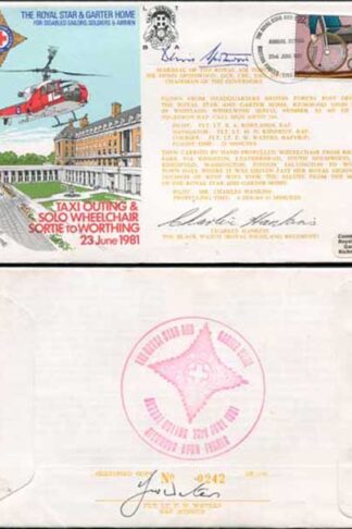 C88c The Royal Star and Garter Home Signed by Mr Hankins and Sir Denis Spotswood